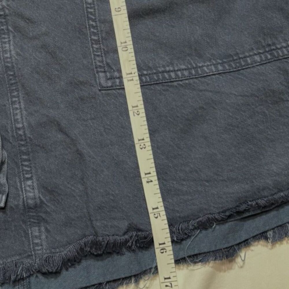 Cloth & Stone Anthropologie Tencel Paperbag Waist Denim Mini Skirt Womens S - Picture 8 of 8